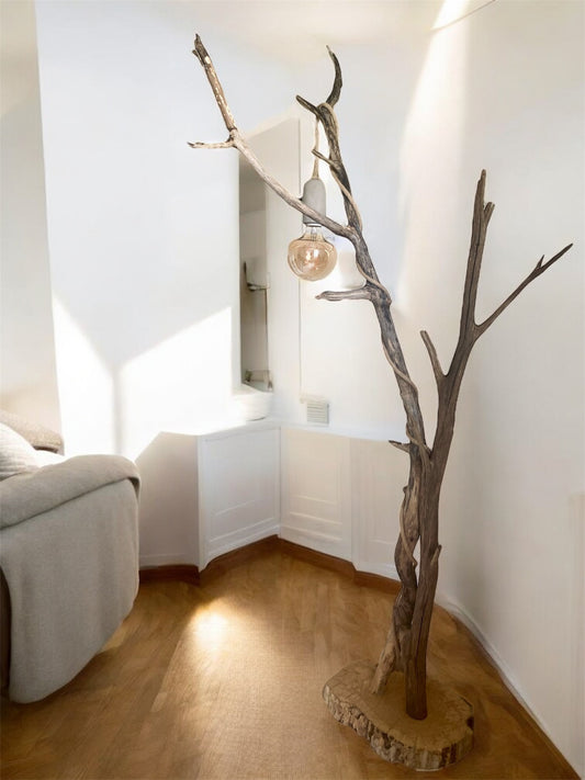 Lampe bois flotté n°1