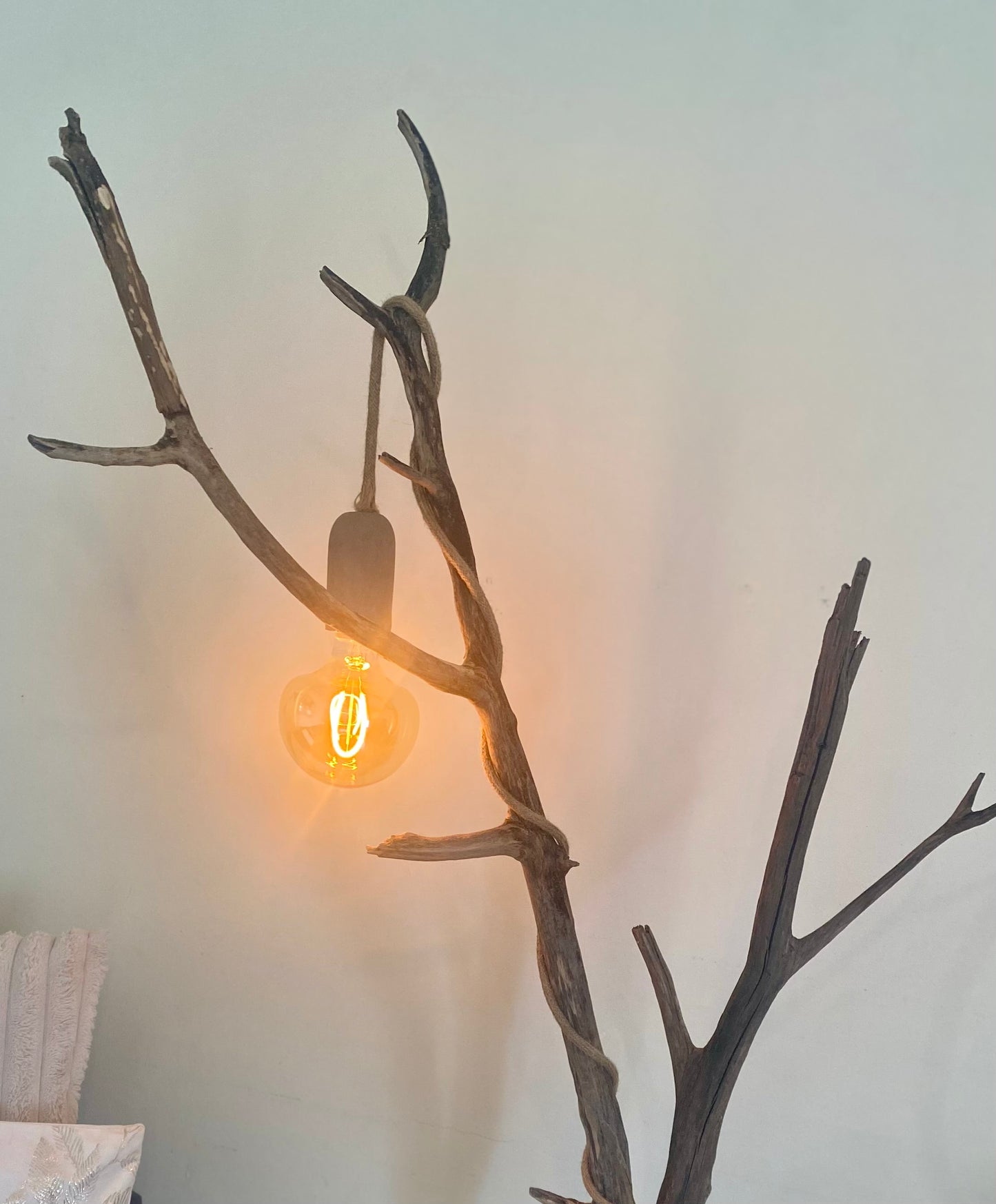 Lampe bois flotté n°1