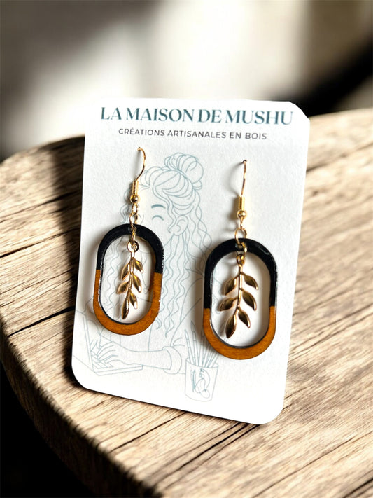 Boucles d’oreilles feuilles