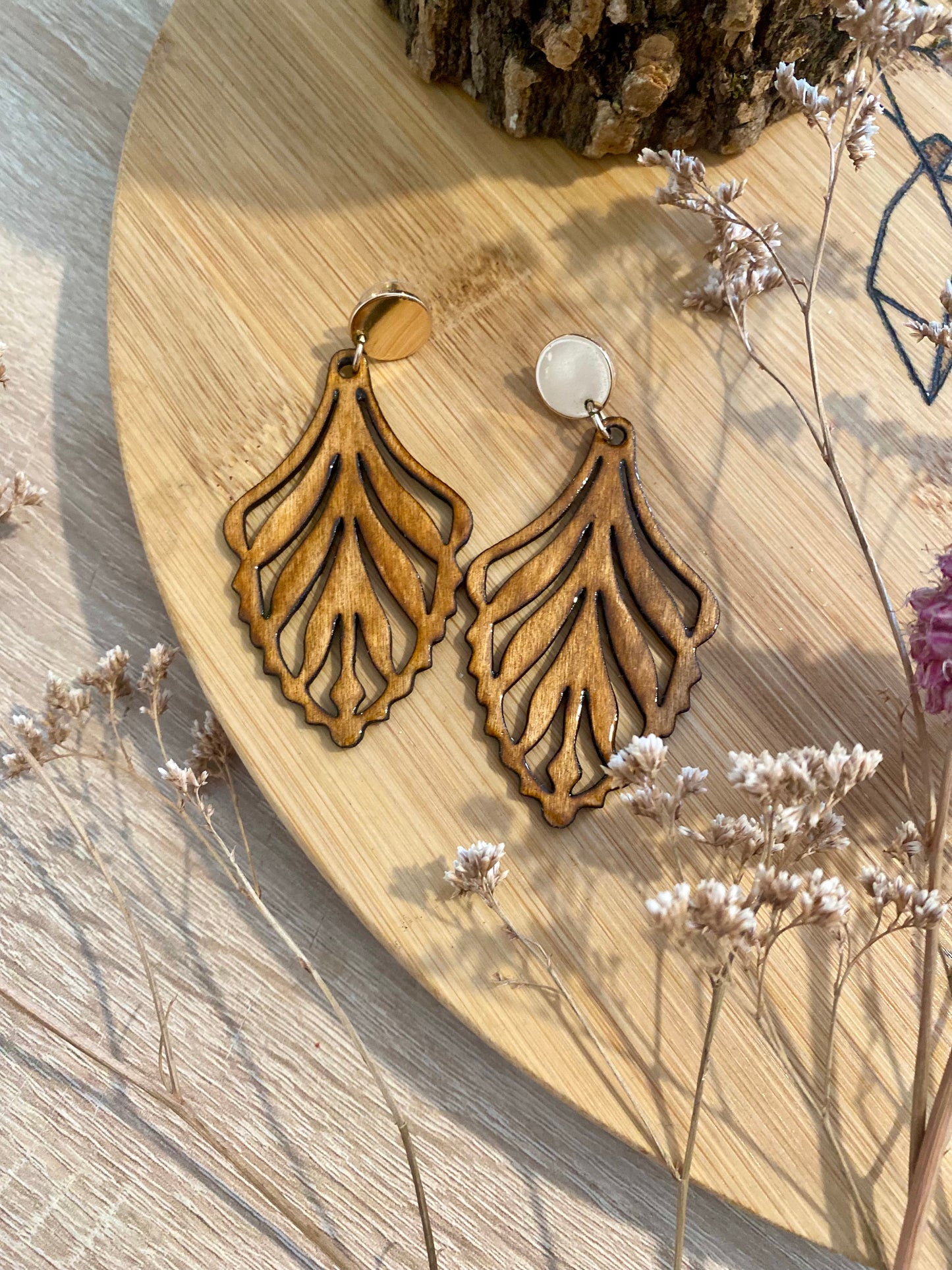 Boucles d'oreilles - feuilles