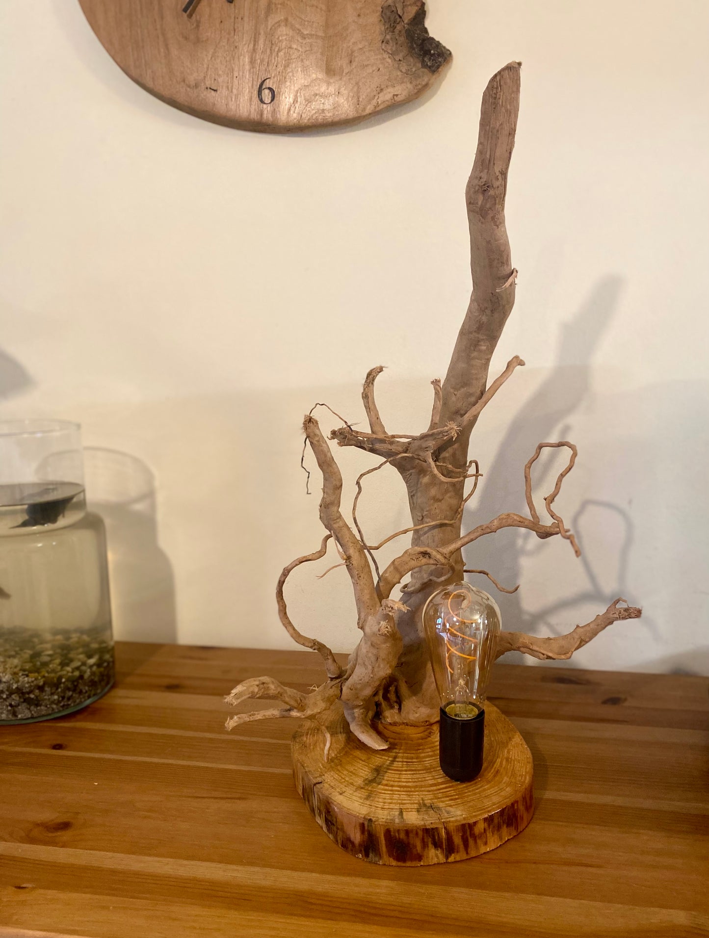Lampe bois flotté n°3