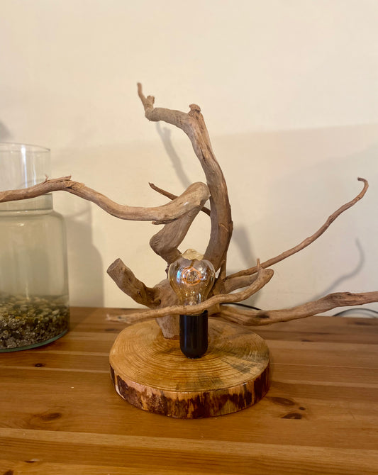 Lampe bois flotté n°2