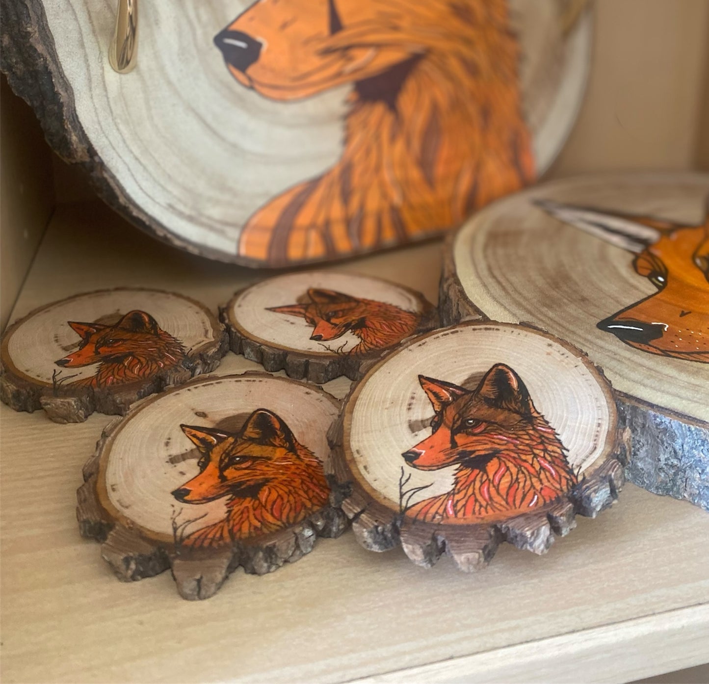 Collection Renard - Plateau, dessous de plat et dessous de verre