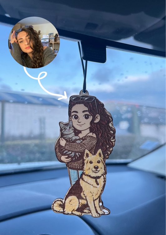 Bijou de voiture personnalisé à partir d'une photo