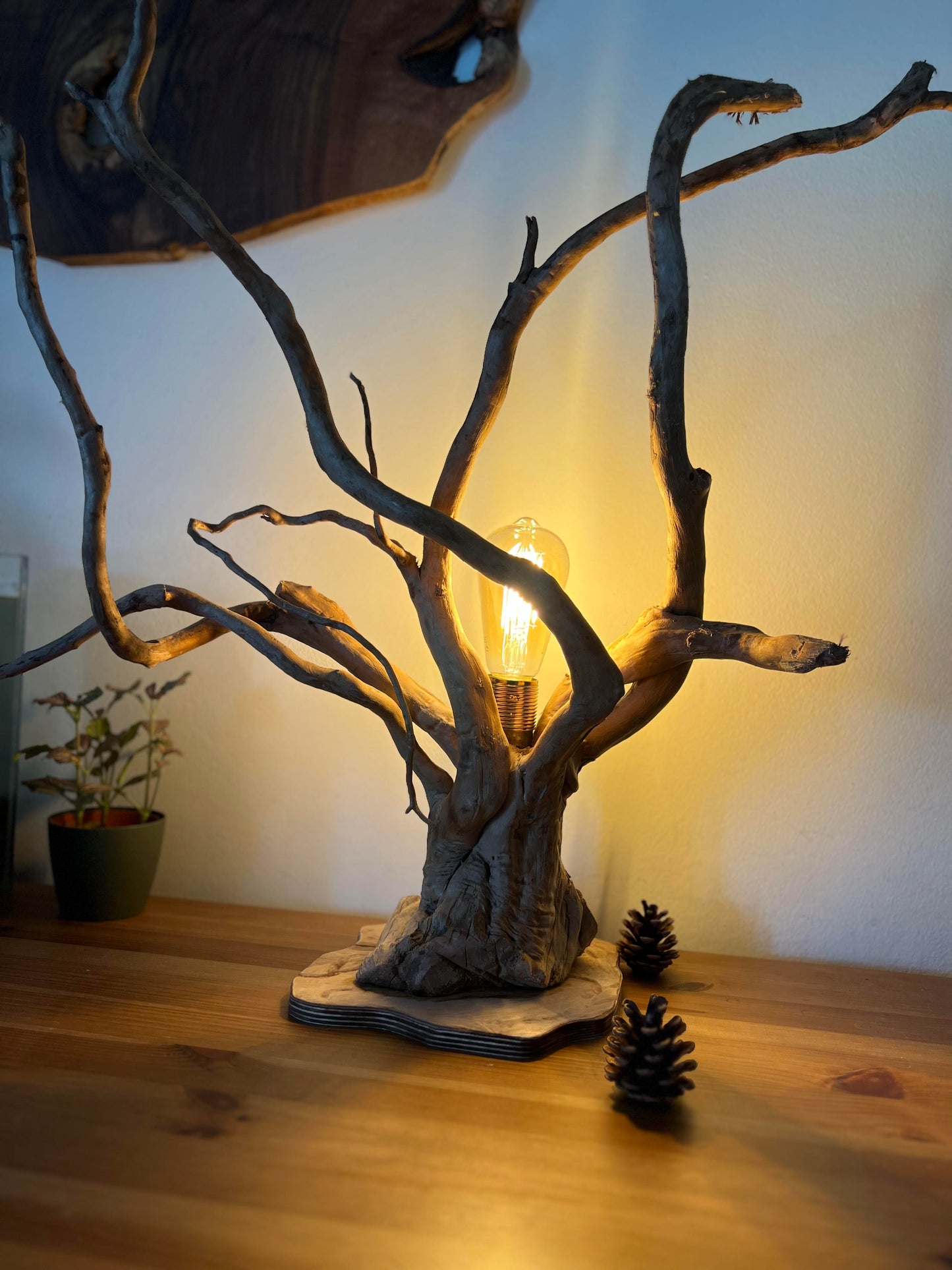 Lampe bois flotté n°5